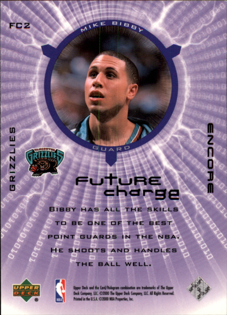 1999-00 Upper Deck Encore Future Charge #FC2 Mike Bibby back image