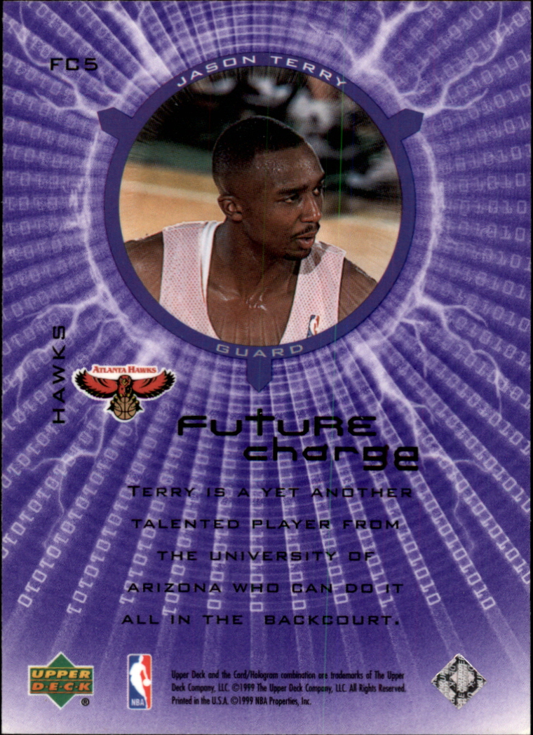 1999-00 Upper Deck Future Charge #FC5 Jason Terry back image