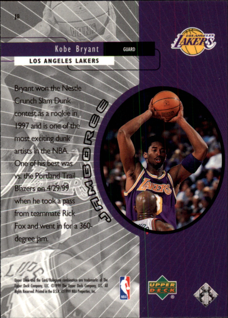 1999-00 Upper Deck Jamboree #J8 Kobe Bryant back image