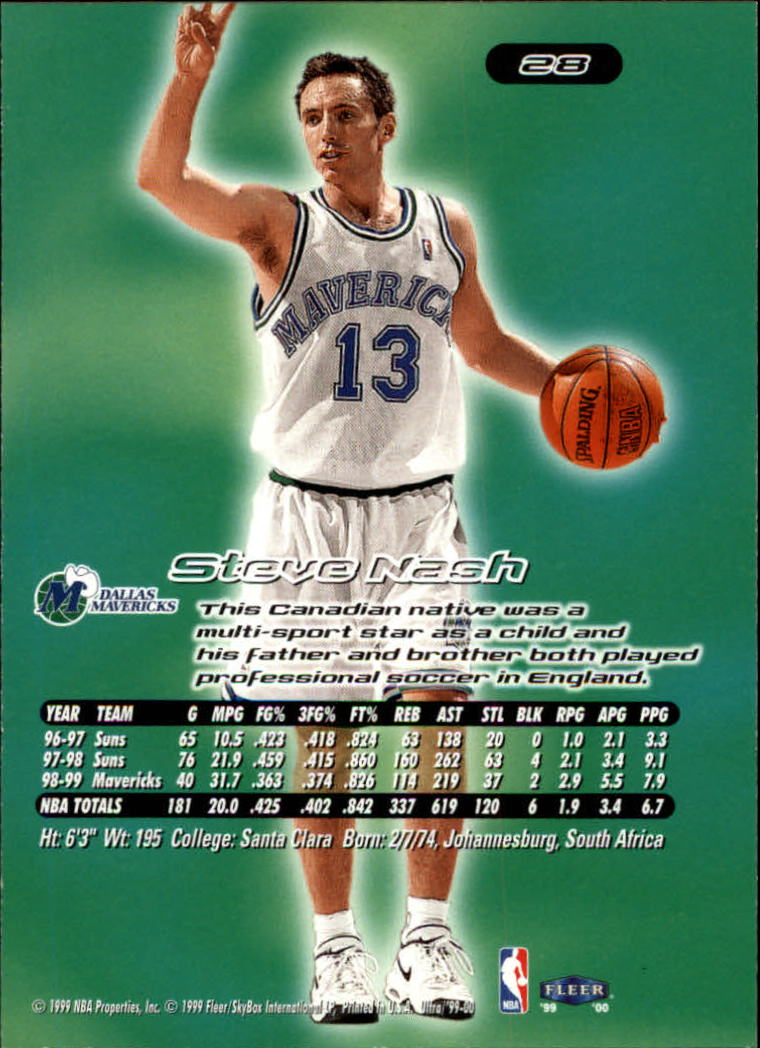 Steve Nash cards (1997-2021) Suns Mavericks Lakers - Picture 25 of 305