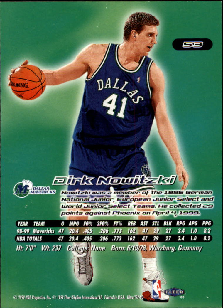 Dirk Nowitzki cards (1999-2021) Mavericks - You Choose - Bild 17 von 266