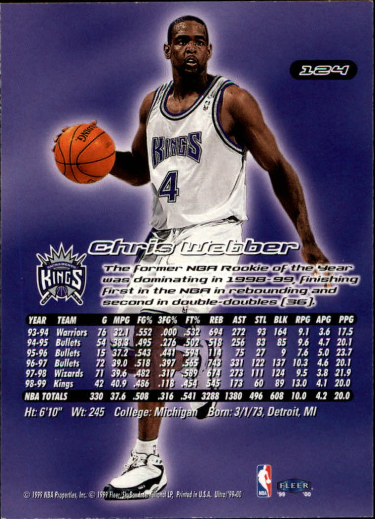 Chris webber cards (1994-2022) Kings Bullets 76ers - You Choose - Picture 113 of 258