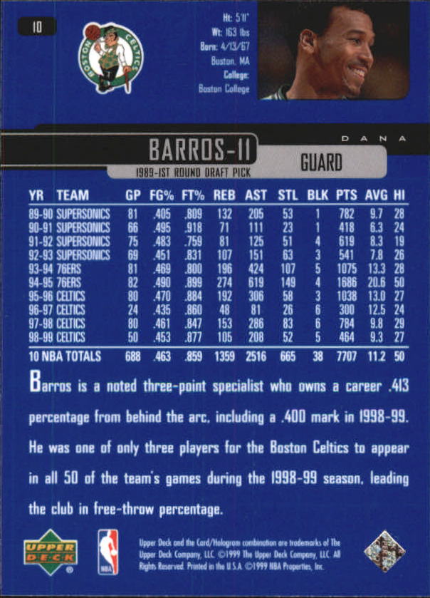 A8332- 1999-00 Upper Deck Bk Card #s 1-240 +Rookies -You Pick- 15+ FREE US SHIP - Picture 21 of 380