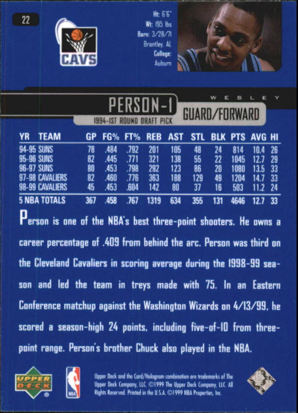 A8332- 1999-00 Upper Deck Bk Card #s 1-240 +Rookies -You Pick- 15+ FREE US SHIP - Picture 43 of 380