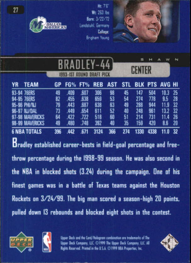 A8332- 1999-00 Upper Deck Bk Card #s 1-240 +Rookies -You Pick- 15+ FREE US SHIP - Picture 53 of 380