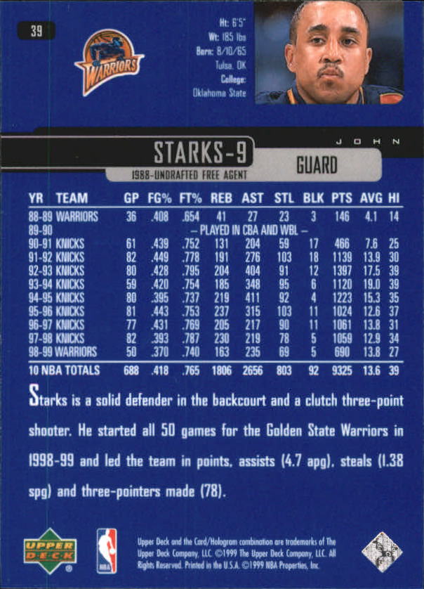 A8332- 1999-00 Upper Deck Bk Card #s 1-240 +Rookies -You Pick- 15+ FREE US SHIP - Picture 77 of 380