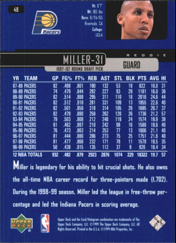 A8332- 1999-00 Upper Deck Bk Card #s 1-240 +Rookies -You Pick- 15+ FREE US SHIP - Picture 95 of 380