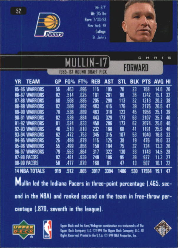 A8332- 1999-00 Upper Deck Bk Card #s 1-240 +Rookies -You Pick- 15+ FREE US SHIP - Picture 103 of 380