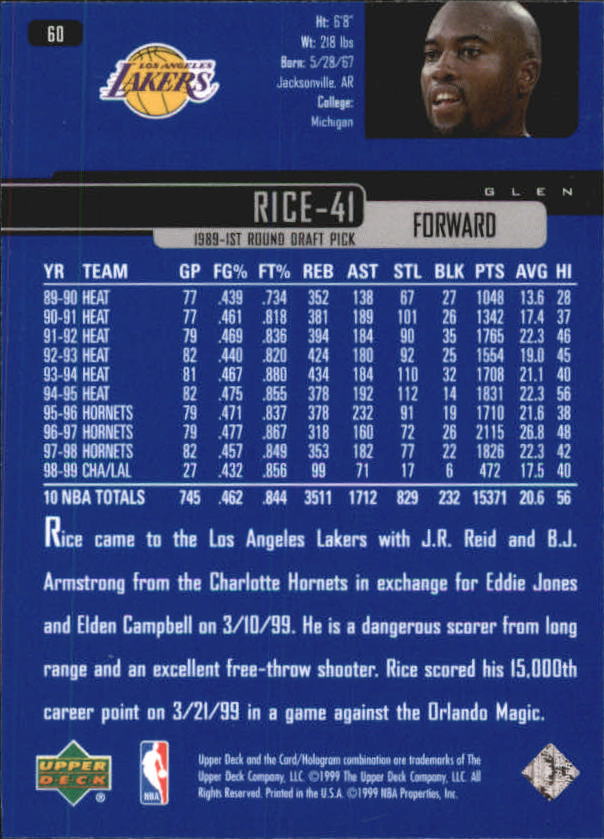 A8332- 1999-00 Upper Deck Bk Card #s 1-240 +Rookies -You Pick- 15+ FREE US SHIP - Picture 115 of 380