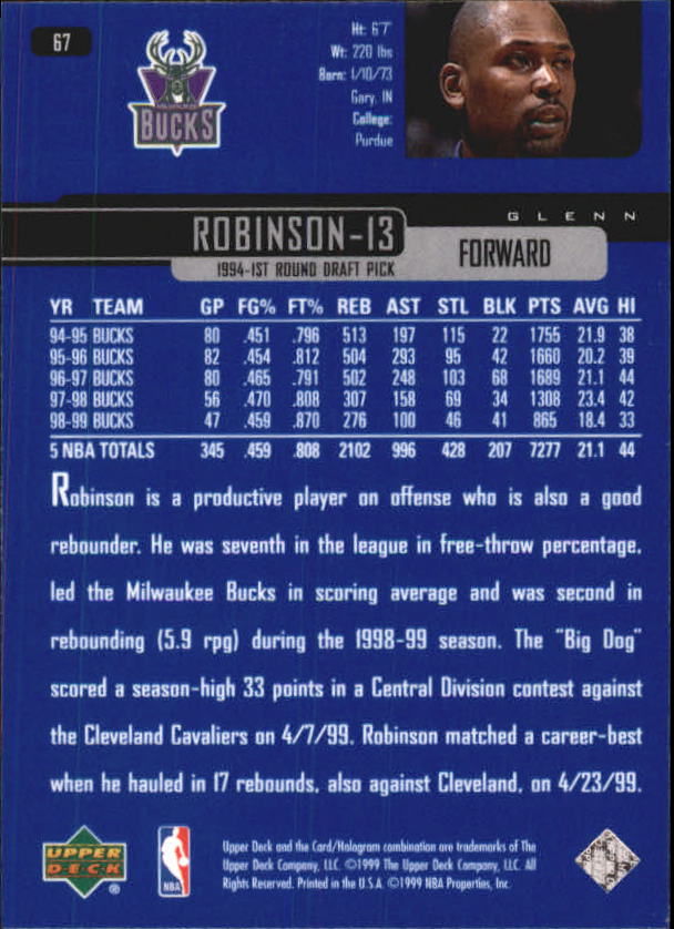 A8332- 1999-00 Upper Deck Bk Card #s 1-240 +Rookies -You Pick- 15+ FREE US SHIP - Picture 129 of 380