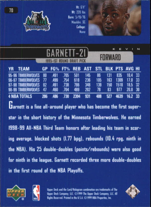 A8332- 1999-00 Upper Deck Bk Card #s 1-240 +Rookies -You Pick- 15+ FREE US SHIP - Picture 135 of 380