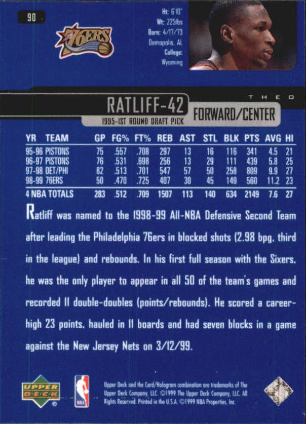 A8332- 1999-00 Upper Deck Bk Card #s 1-240 +Rookies -You Pick- 15+ FREE US SHIP - Picture 174 of 380