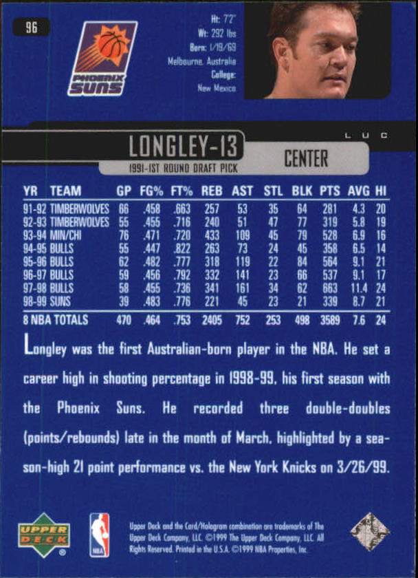A8332- 1999-00 Upper Deck Bk Card #s 1-240 +Rookies -You Pick- 15+ FREE US SHIP - Picture 186 of 380