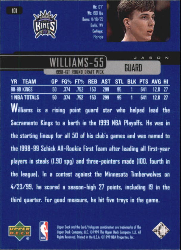 A8332- 1999-00 Upper Deck Bk Card #s 1-240 +Rookies -You Pick- 15+ FREE US SHIP - Picture 196 of 380
