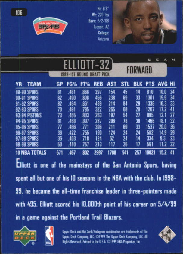 A8332- 1999-00 Upper Deck Bk Card #s 1-240 +Rookies -You Pick- 15+ FREE US SHIP - Picture 204 of 380