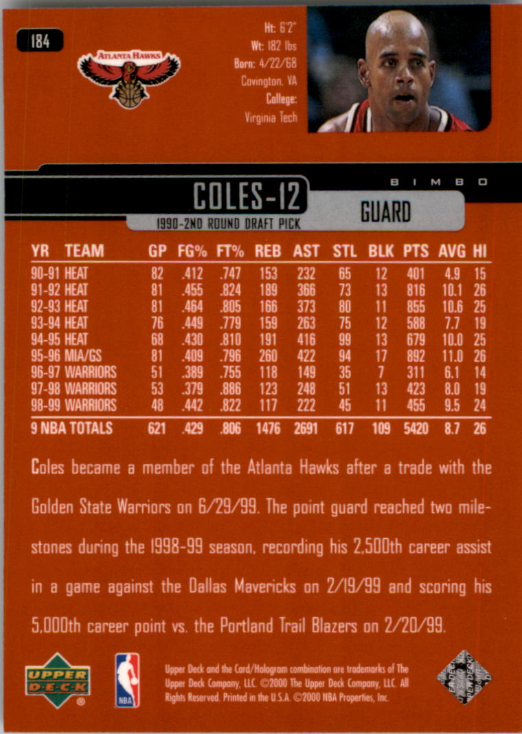 A8332- 1999-00 Upper Deck Bk Card #s 1-240 +Rookies -You Pick- 15+ FREE US SHIP - Picture 270 of 380