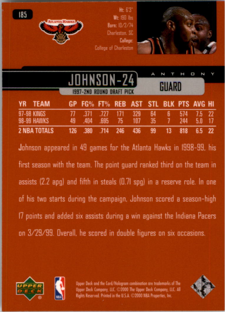 A8332- 1999-00 Upper Deck Bk Card #s 1-240 +Rookies -You Pick- 15+ FREE US SHIP - Picture 272 of 380