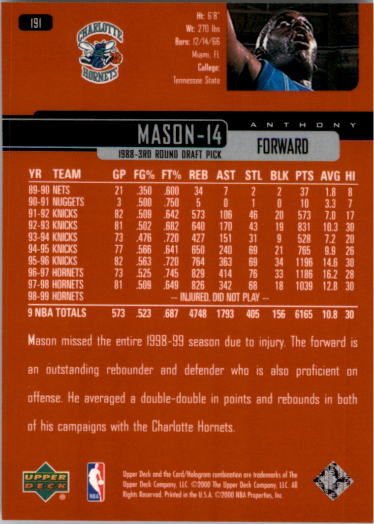 A8332- 1999-00 Upper Deck Bk Card #s 1-240 +Rookies -You Pick- 15+ FREE US SHIP - Picture 284 of 380