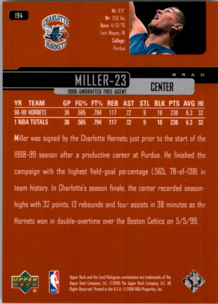 A8332- 1999-00 Upper Deck Bk Card #s 1-240 +Rookies -You Pick- 15+ FREE US SHIP - Picture 290 of 380