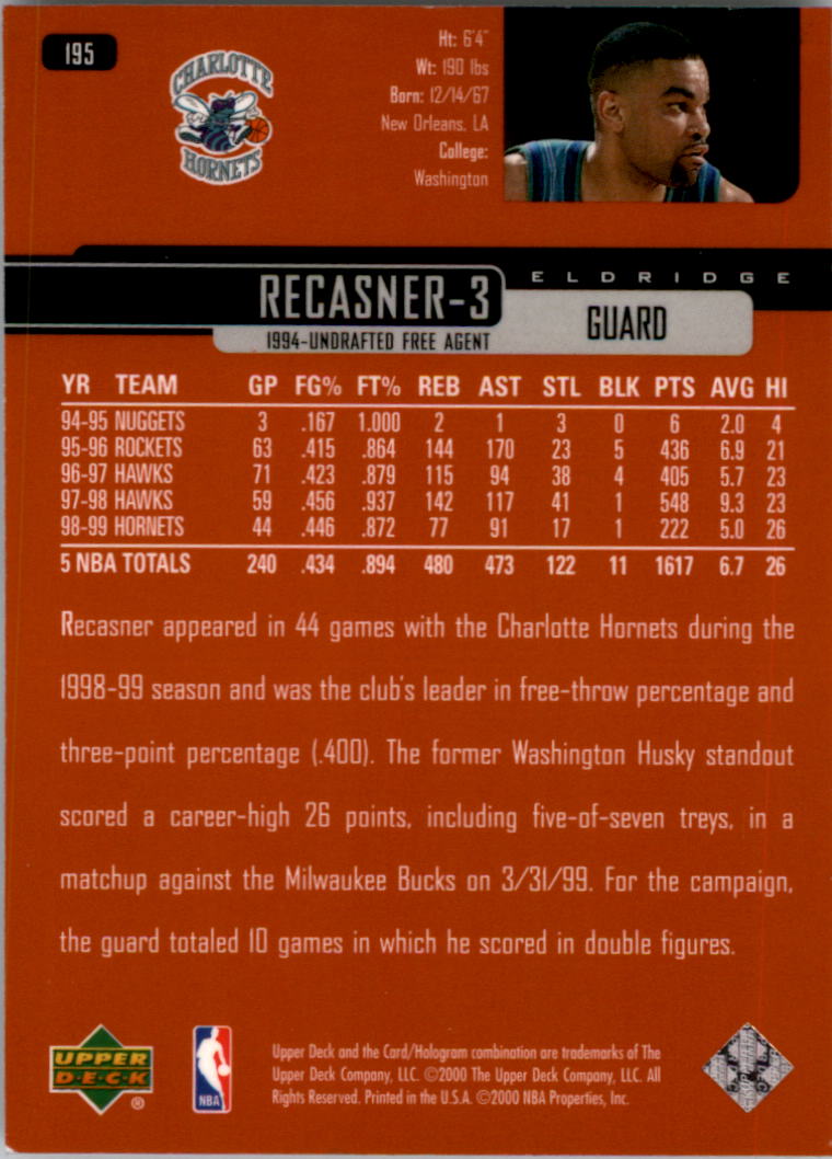A8332- 1999-00 Upper Deck Bk Card #s 1-240 +Rookies -You Pick- 15+ FREE US SHIP - Picture 292 of 380