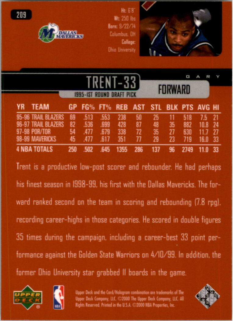 A8332- 1999-00 Upper Deck Bk Card #s 1-240 +Rookies -You Pick- 15+ FREE US SHIP - Picture 318 of 380