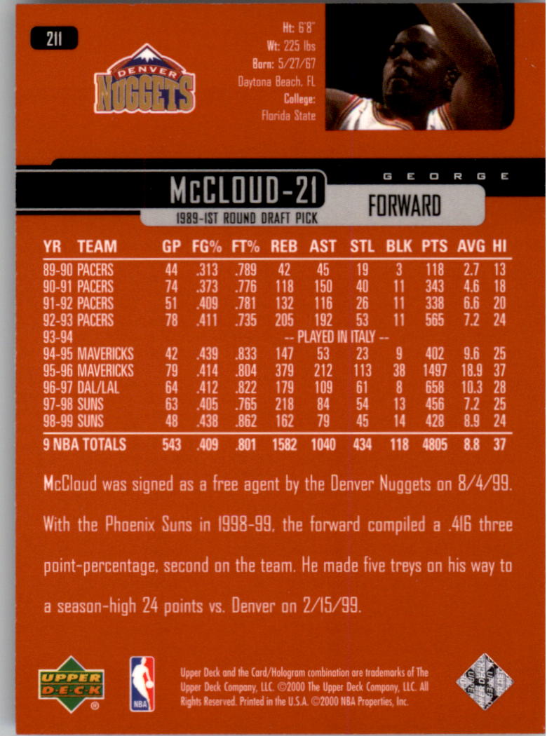 A8332- 1999-00 Upper Deck Bk Card #s 1-240 +Rookies -You Pick- 15+ FREE US SHIP - Picture 322 of 380