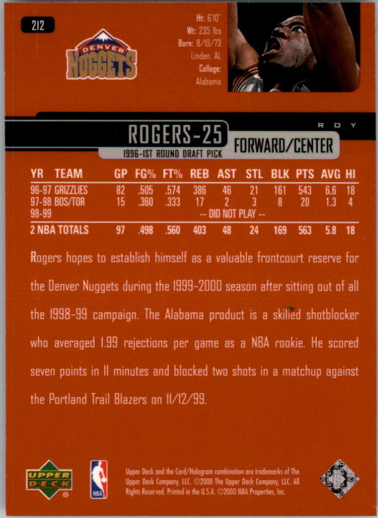 A8332- 1999-00 Upper Deck Bk Card #s 1-240 +Rookies -You Pick- 15+ FREE US SHIP - Picture 324 of 380