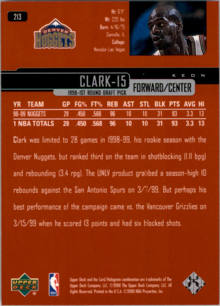 A8332- 1999-00 Upper Deck Bk Card #s 1-240 +Rookies -You Pick- 15+ FREE US SHIP - Picture 326 of 380