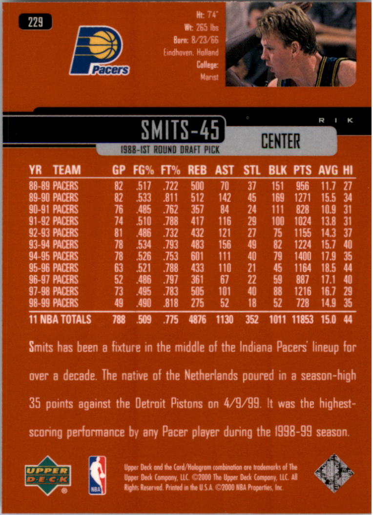 A8332- 1999-00 Upper Deck Bk Card #s 1-240 +Rookies -You Pick- 15+ FREE US SHIP - Picture 358 of 380