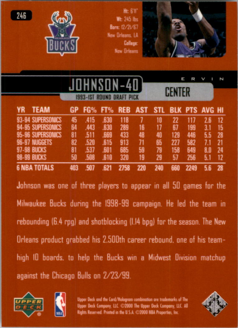A8332- 1999-00 Upper Deck Bk Cards 241-360 +Rookies -You Pick- 15+ FREE US SHIP - Picture 11 of 183