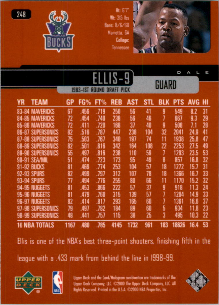A8332- 1999-00 Upper Deck Bk Cards 241-360 +Rookies -You Pick- 15+ FREE US SHIP - Picture 15 of 183