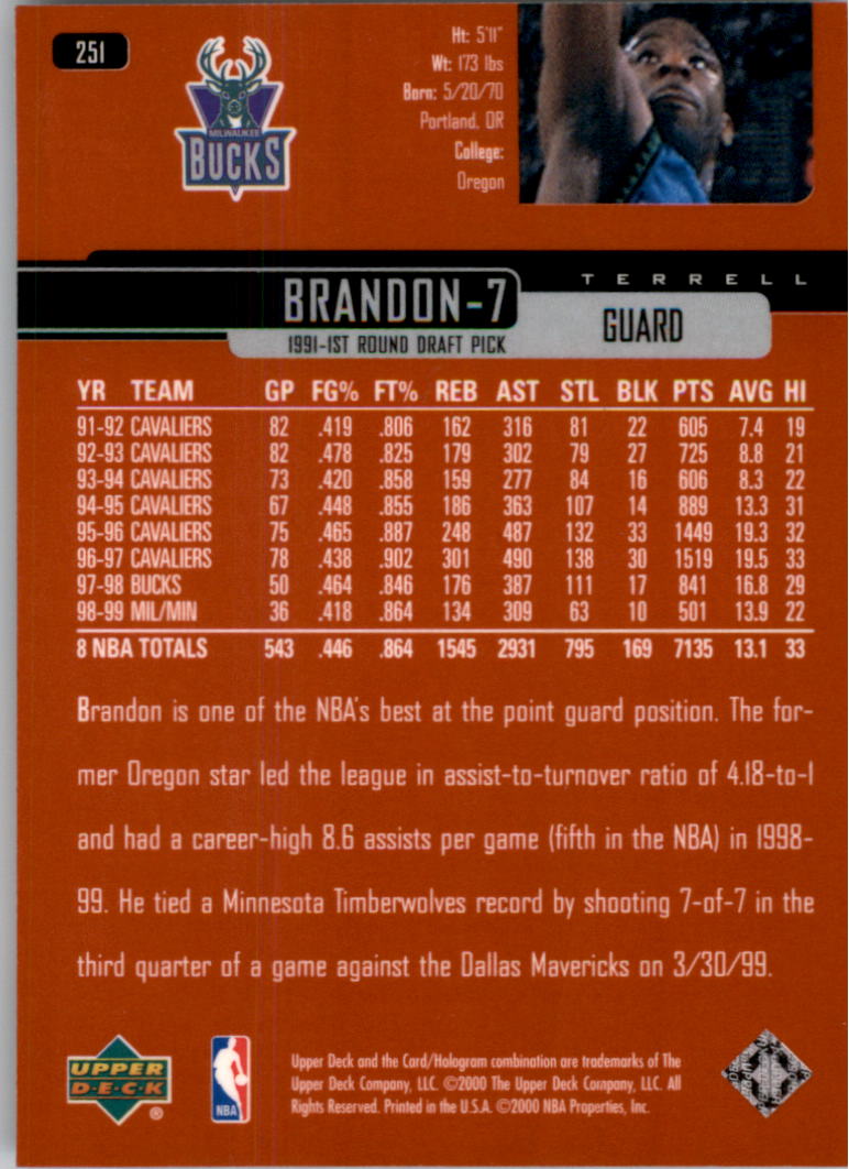 A8332- 1999-00 Upper Deck Bk Cards 241-360 +Rookies -You Pick- 15+ FREE US SHIP - Picture 21 of 183