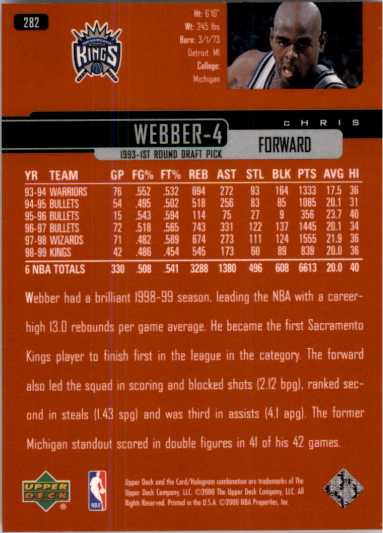 A8332- 1999-00 Upper Deck Bk Cards 241-360 +Rookies -You Pick- 15+ FREE US SHIP - Picture 81 of 183