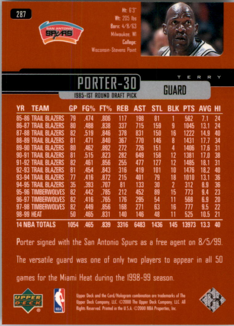 A8332- 1999-00 Upper Deck Bk Cards 241-360 +Rookies -You Pick- 15+ FREE US SHIP - Picture 91 of 183