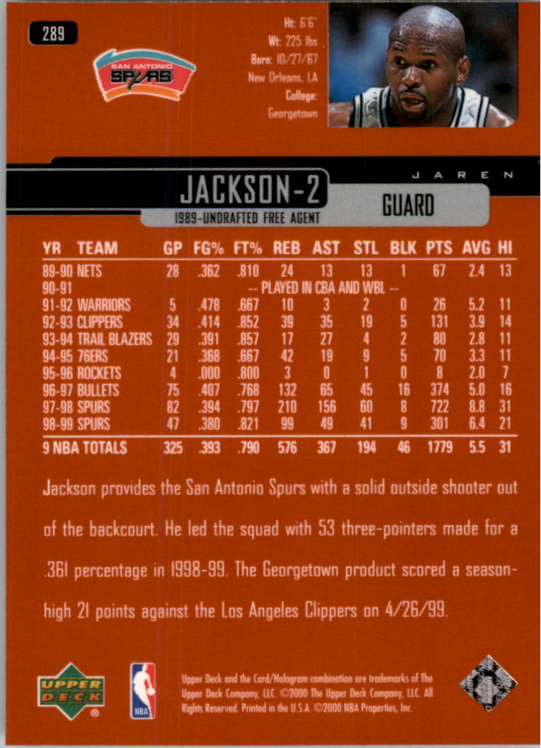 A8332- 1999-00 Upper Deck Bk Cards 241-360 +Rookies -You Pick- 15+ FREE US SHIP - Picture 95 of 183