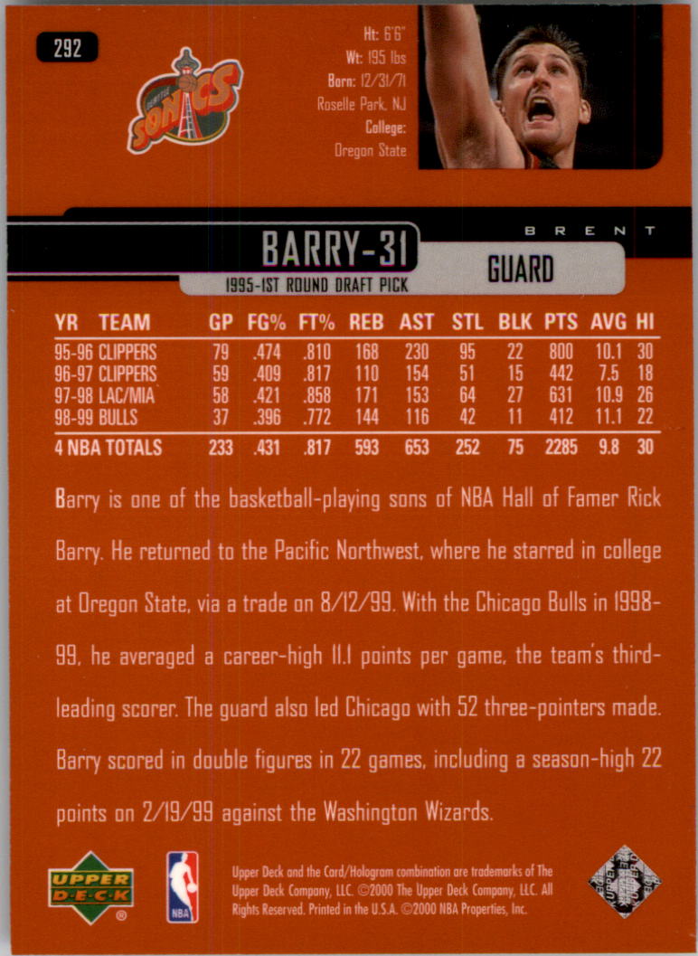 A8332- 1999-00 Upper Deck Bk Cards 241-360 +Rookies -You Pick- 15+ FREE US SHIP - Picture 101 of 183
