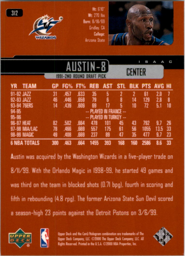 A8332- 1999-00 Upper Deck Bk Cards 241-360 +Rookies -You Pick- 15+ FREE US SHIP - Picture 137 of 183