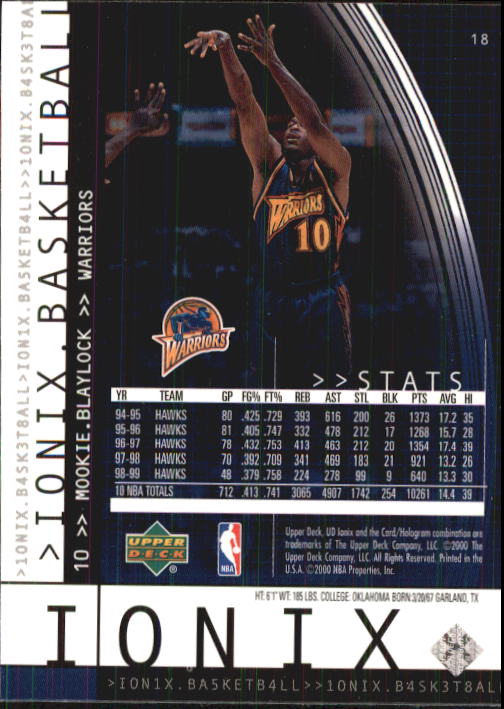 B4538- 1999-00 UD Ionix Bk Card #s 1-90 +Inserts -You Pick- 15+ FREE US SHIP - Picture 37 of 126