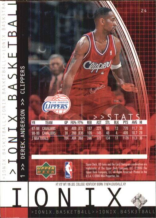 B4538- 1999-00 UD Ionix Bk Card #s 1-90 +Inserts -You Pick- 15+ FREE US SHIP - Picture 49 of 126