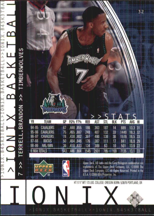 B4538- 1999-00 UD Ionix Bk Card #s 1-90 +Inserts -You Pick- 15+ FREE US SHIP - Picture 61 of 126