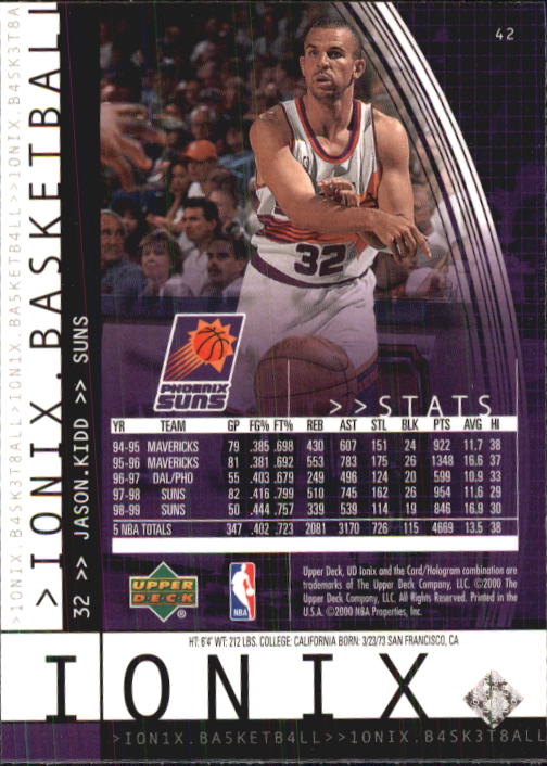 B4538- 1999-00 UD Ionix Bk Card #s 1-90 +Inserts -You Pick- 15+ FREE US SHIP - Picture 79 of 126