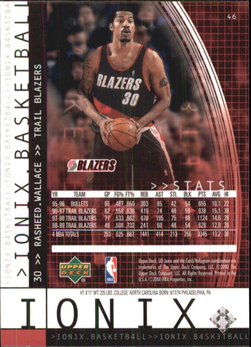 B4538- 1999-00 UD Ionix Bk Card #s 1-90 +Inserts -You Pick- 15+ FREE US SHIP - Picture 87 of 126