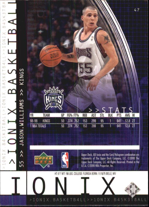 B4538- 1999-00 UD Ionix Bk Card #s 1-90 +Inserts -You Pick- 15+ FREE US SHIP - Picture 89 of 126