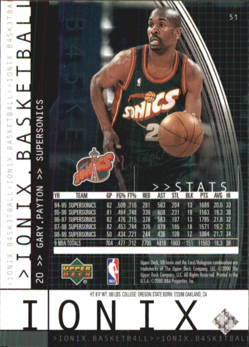 B4538- 1999-00 UD Ionix Bk Card #s 1-90 +Inserts -You Pick- 15+ FREE US SHIP - Picture 97 of 126