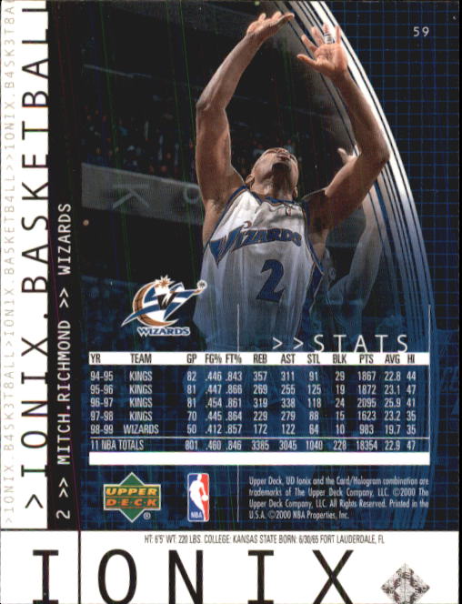 B4538- 1999-00 UD Ionix Bk Card #s 1-90 +Inserts -You Pick- 15+ FREE US SHIP - Picture 113 of 126