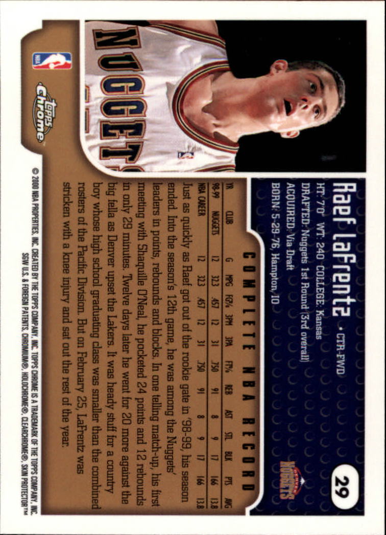 A6758- 1999-00 Topps Chrome Bk Cards 1-257 +Inserts -You Pick- 15+ FREE US SHIP - Picture 39 of 356