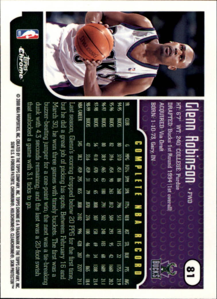 A6758- 1999-00 Topps Chrome Bk Cards 1-257 +Inserts -You Pick- 15+ FREE US SHIP - Picture 105 of 356