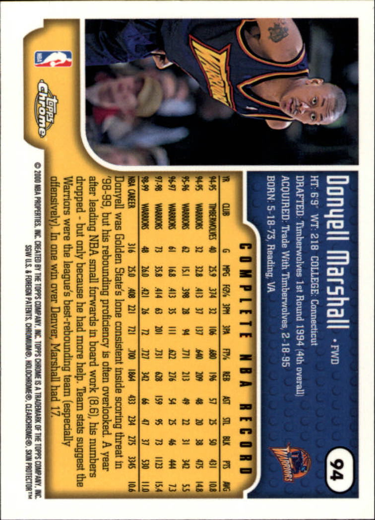 A6758- 1999-00 Topps Chrome Bk Cards 1-257 +Inserts -You Pick- 15+ FREE US SHIP - Picture 125 of 356