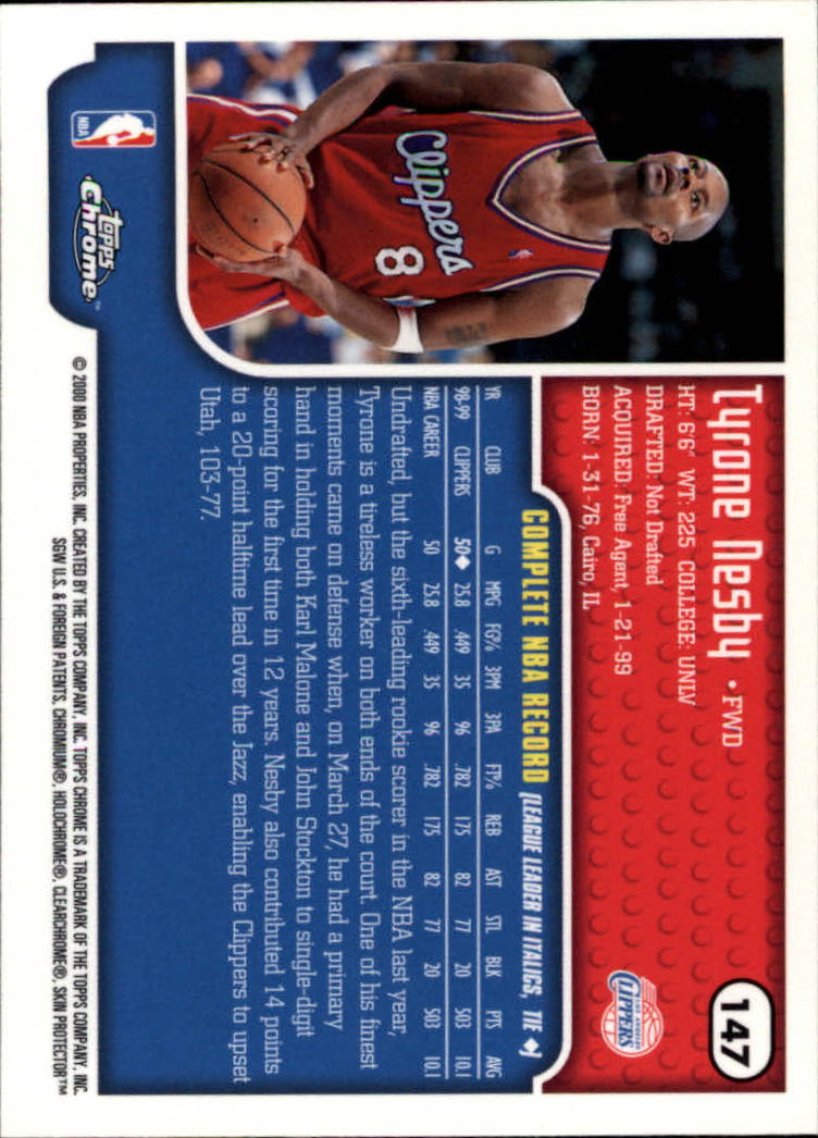 A6758- 1999-00 Topps Chrome Bk Cards 1-257 +Inserts -You Pick- 15+ FREE US SHIP - Picture 199 of 356