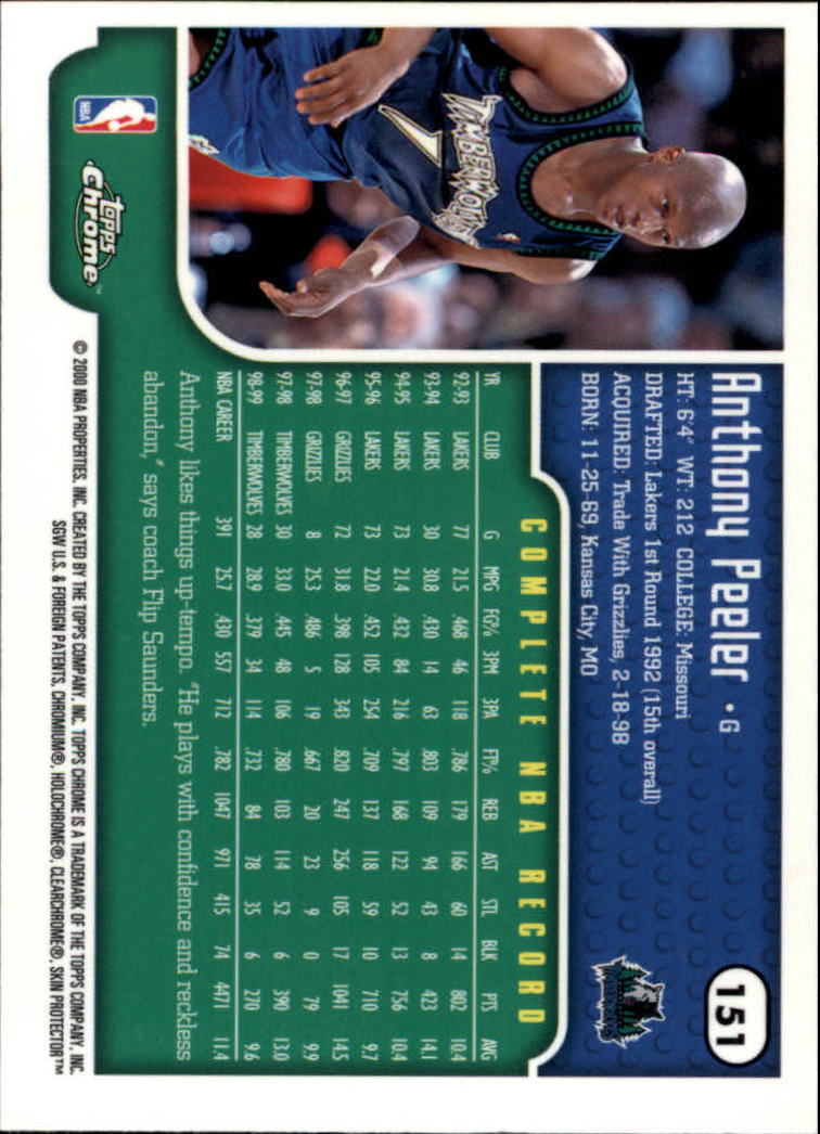 A6758- 1999-00 Topps Chrome Bk Cards 1-257 +Inserts -You Pick- 15+ FREE US SHIP - Picture 206 of 356